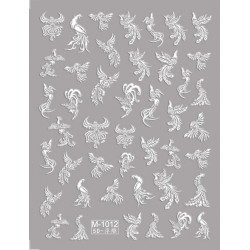 5D-M1012   10pcs/lot Embossed Nail Stickers