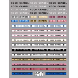 5D-M1016 10pcs/lot Embossed Chanel Nail Stickers