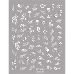 5D-M1019   10pcs/lot Embossed Nail Stickers