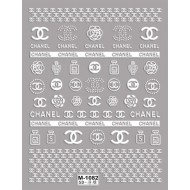 5D-M1082   10pcs/lot Chanel Embossed Nail Stickers