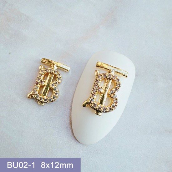 BU02-1   10pcs/lot  BURBERRY Nail Art