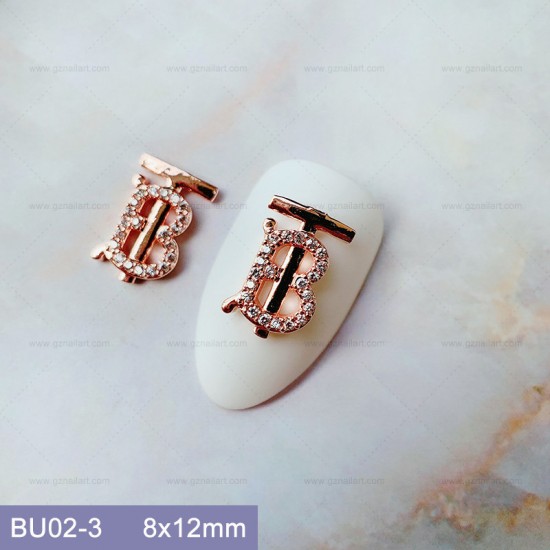 BU02-3   10pcs/lot  BURBERRY Nail Art