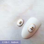 C106-1  10pcs/lot Chanel Nail Art