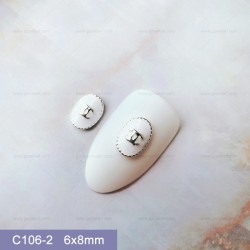 C106-2  10pcs/lot Chanel Nail Art