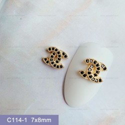 C114-1    10pcs/lot Chanel Nail Art