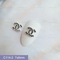 C114-2    10pcs/lot Chanel Nail Art