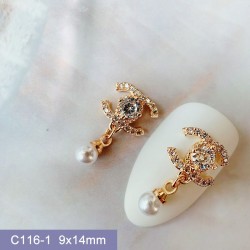 C116-1    10pcs/lot Chanel Nail Art