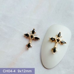 CH04-4   10pcs/lot Chrome Hearts Nail Art