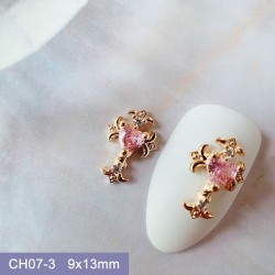 CH07-3    10pcs/lot Chrome Hearts Nail Art