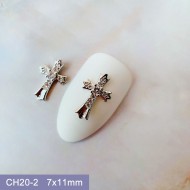 CH20-2   10pcs/lot Chrome Hearts Nail Art