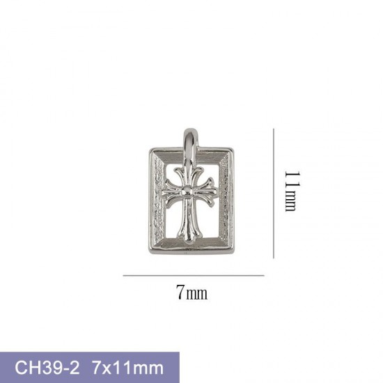 CH39-2   10pcs/lot Chrome Hearts Nail Art