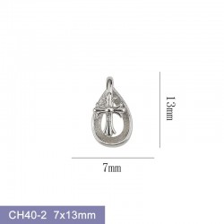 CH40-2   10pcs/lot Chrome Hearts Nail Art