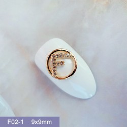 F02-1  10pcs/lot  Fendi Nail Art