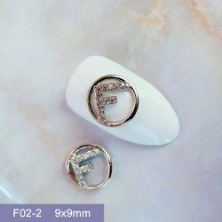 F02-2  10pcs/lot  Fendi Nail Art