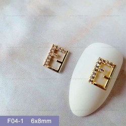 F04-1  10pcs/lot  Fendi Nail Art