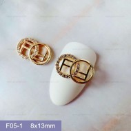 F05-1  10pcs/lot  Fendi Nail Art