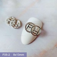 F05-2  10pcs/lot  Fendi Nail Art