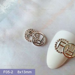 F05-2  10pcs/lot  Fendi Nail Art