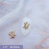 L17  10pcs/lot LV Nail Art