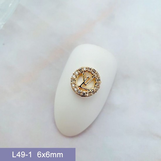 L49-1  10pcs/lot  LV Nail Art