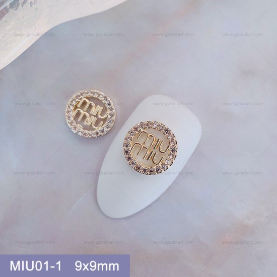 MIU01-1  10pcs/lot Miu Miu Nail Art