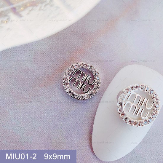 MIU01-2  10pcs/lot Miu Miu Nail Art