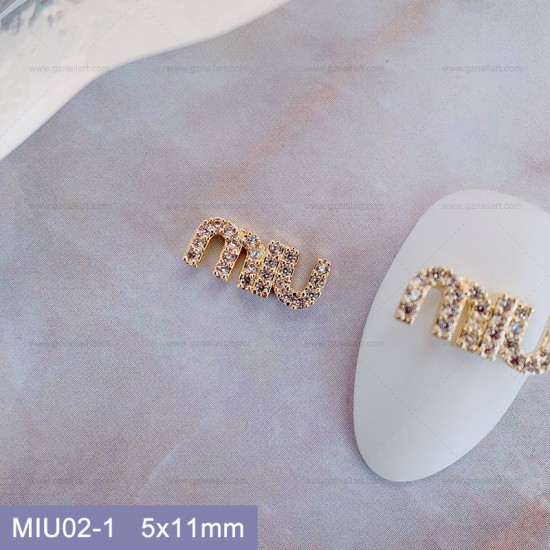 MIU02-1  10pcs/lot Miu Miu Nail Art