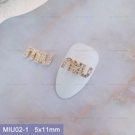 MIU02-1  10pcs/lot Miu Miu Nail Art