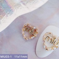 MIU03-1  10pcs/lot Miu Miu Nail Art