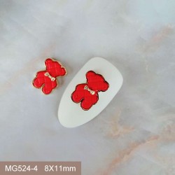 MG524-4   10pcs/lot Tous Bear Nail Art