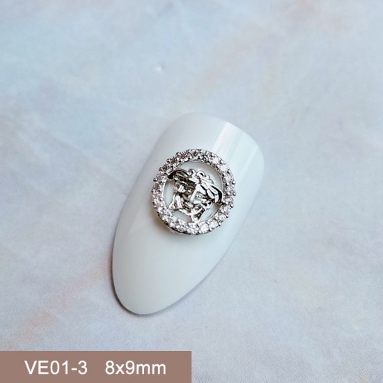 VE01-3   10pcs/lot VERSACE Nail Art