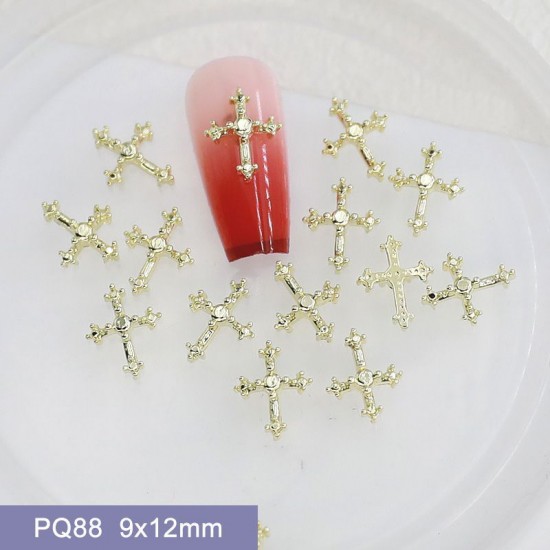 PQ88  100pcs/lot Chrome Hearts Nail Art