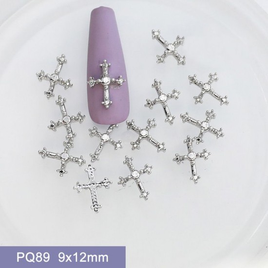 PQ89  100pcs/lot Chrome Hearts Nail Art