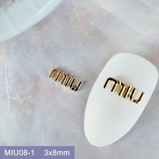 MIU08-1  100pcs/lot Miu Miu Nail Art