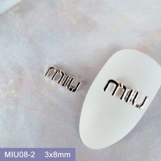 MIU08-2  100pcs/lot Miu Miu Nail Art