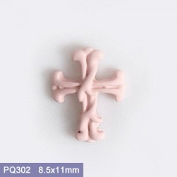 PQ302  50pcs/lot Chrome Hearts Nail Art