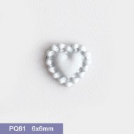 PQ61  50pcs/lot Heart Nail Art