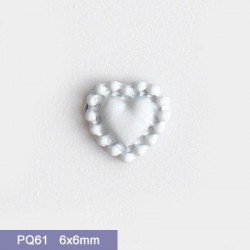 PQ61  50pcs/lot Heart Nail Art