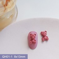 QH01-1  20pcs/lot Bear Nail Art