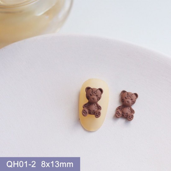 QH01-2  20pcs/lot Bear Nail Art