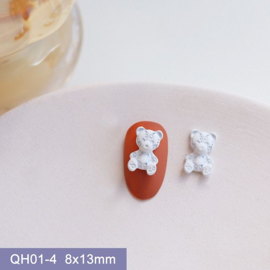 QH01-4  20pcs/lot Bear Nail Art