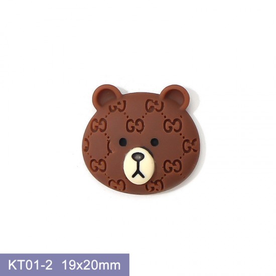 KT01-2   100pcs/lot Bear Nail Art