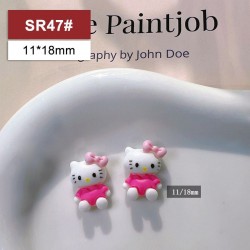 SR47  100pcs/lot Hello Kitty Nail Art