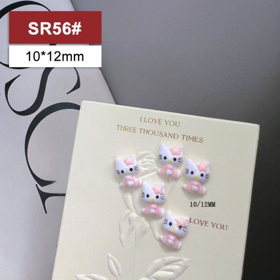 SR56  100pcs/lot Hello Kitty Nail Art