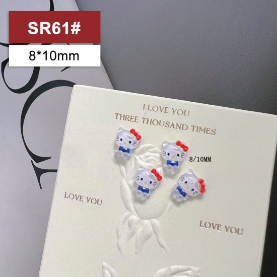 SR61  100pcs/lot Hello Kitty Nail Art