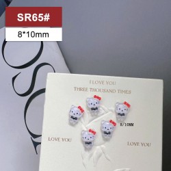 SR65  100pcs/lot Hello Kitty Nail Art