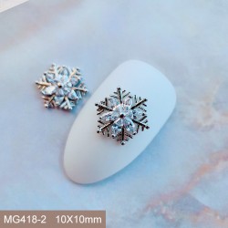 MG418-2   10pcs/lot Snowflake Nail Art