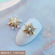 MG419-1   10pcs/lot Snowflake Nail Art