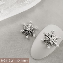 MG419-2   10pcs/lot Snowflake Nail Art