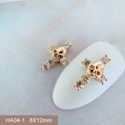 HA04-1   10pcs/lot Halloween Skull Nail Art